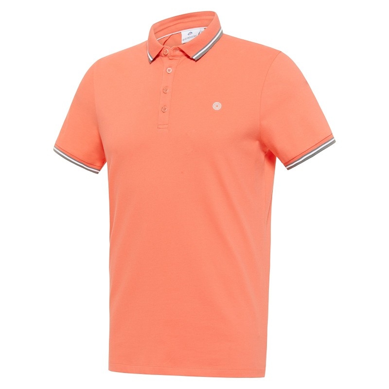 oranje koraalkleurige polo