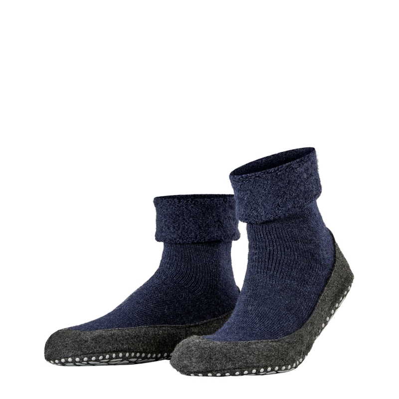 Falke cosy shoe blauw