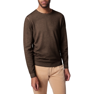 Ronde hals pullover merino wol Pierre Cardin