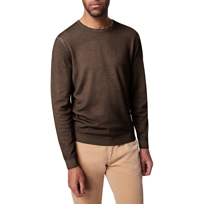 Ronde hals pullover merino wol Pierre Cardin