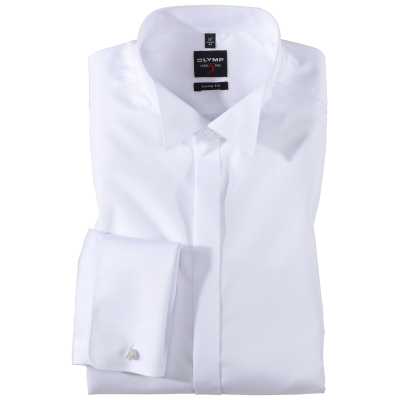 OLYMP Level 5 smoking shirt wit 