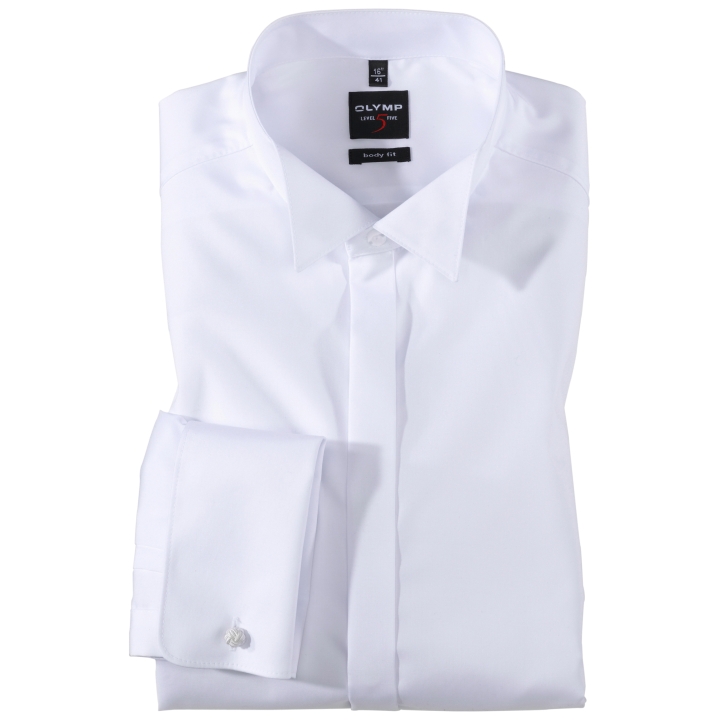 OLYMP Level 5 smoking shirt wit 