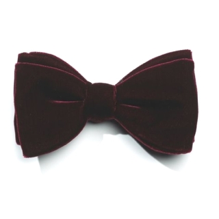 Strik velours bordeaux