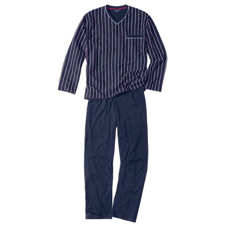 Götzburg pyjama streep blauw