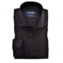 LCF overhemd slim fit zwart